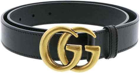 womens black leather gucci belt|authentic black Gucci belt.